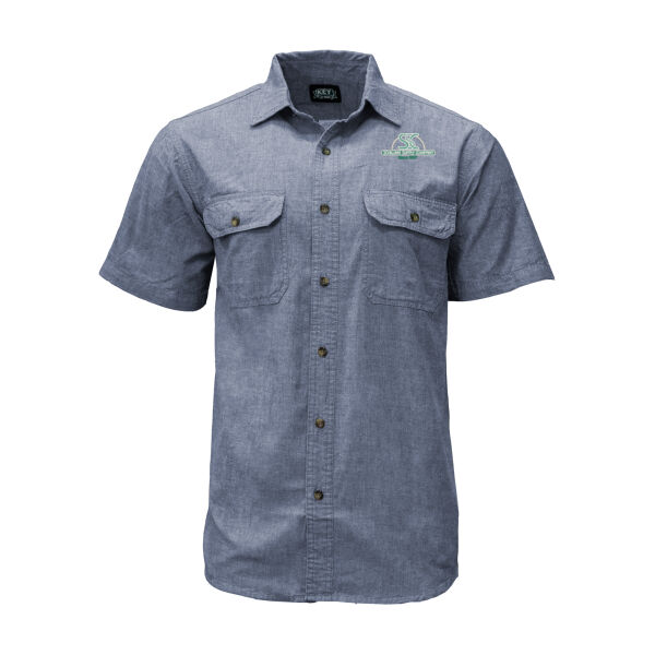 Chambray Short Sleeve Work Shirt Thumbnail